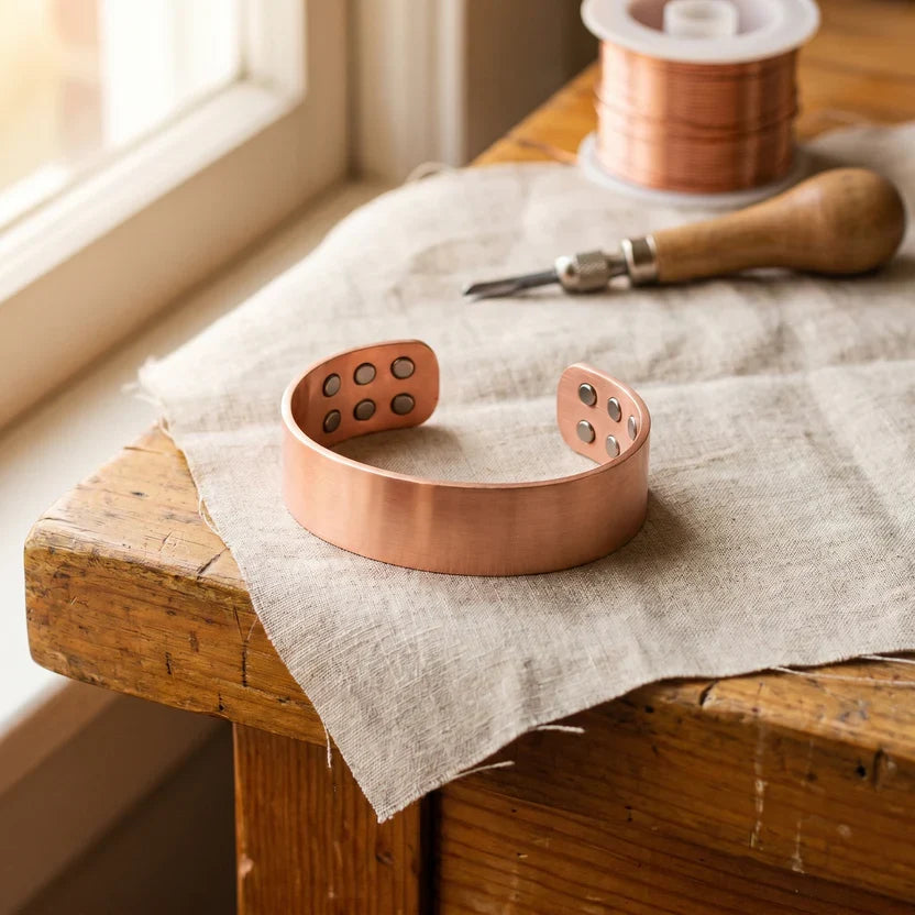 Pulsera artesanal de cobre Anvil – imagen 2