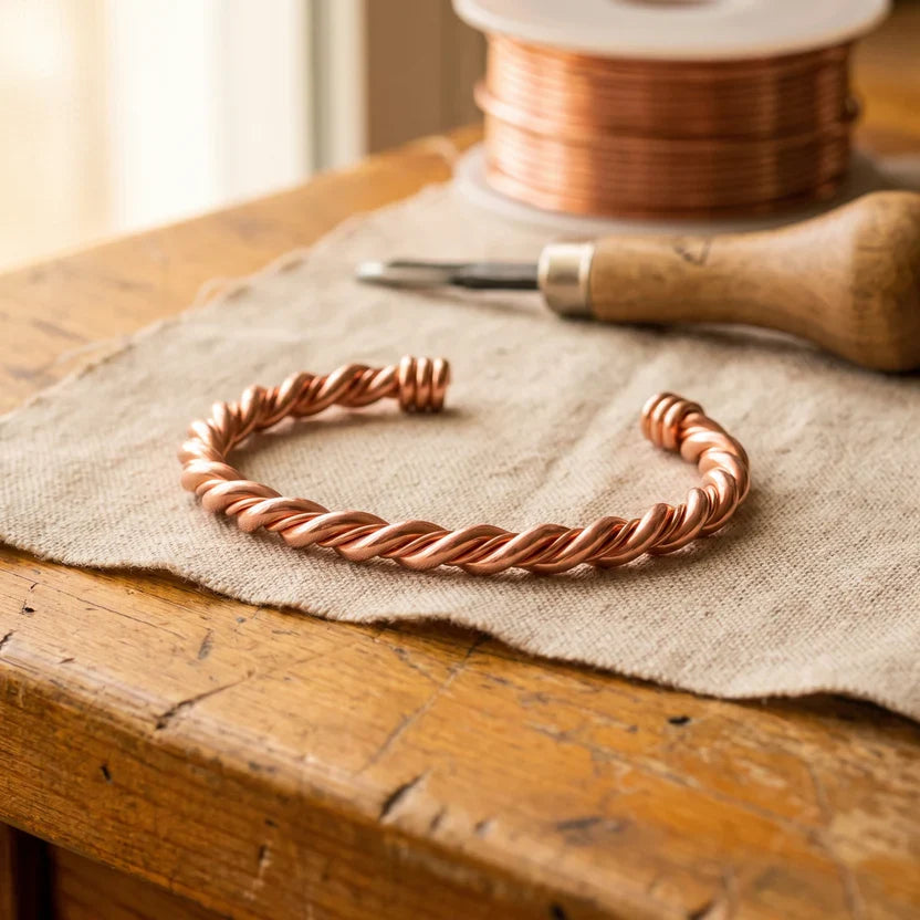 Pulsera de cobre Viaje Tensor — Carmen, Lucía & Rocío
