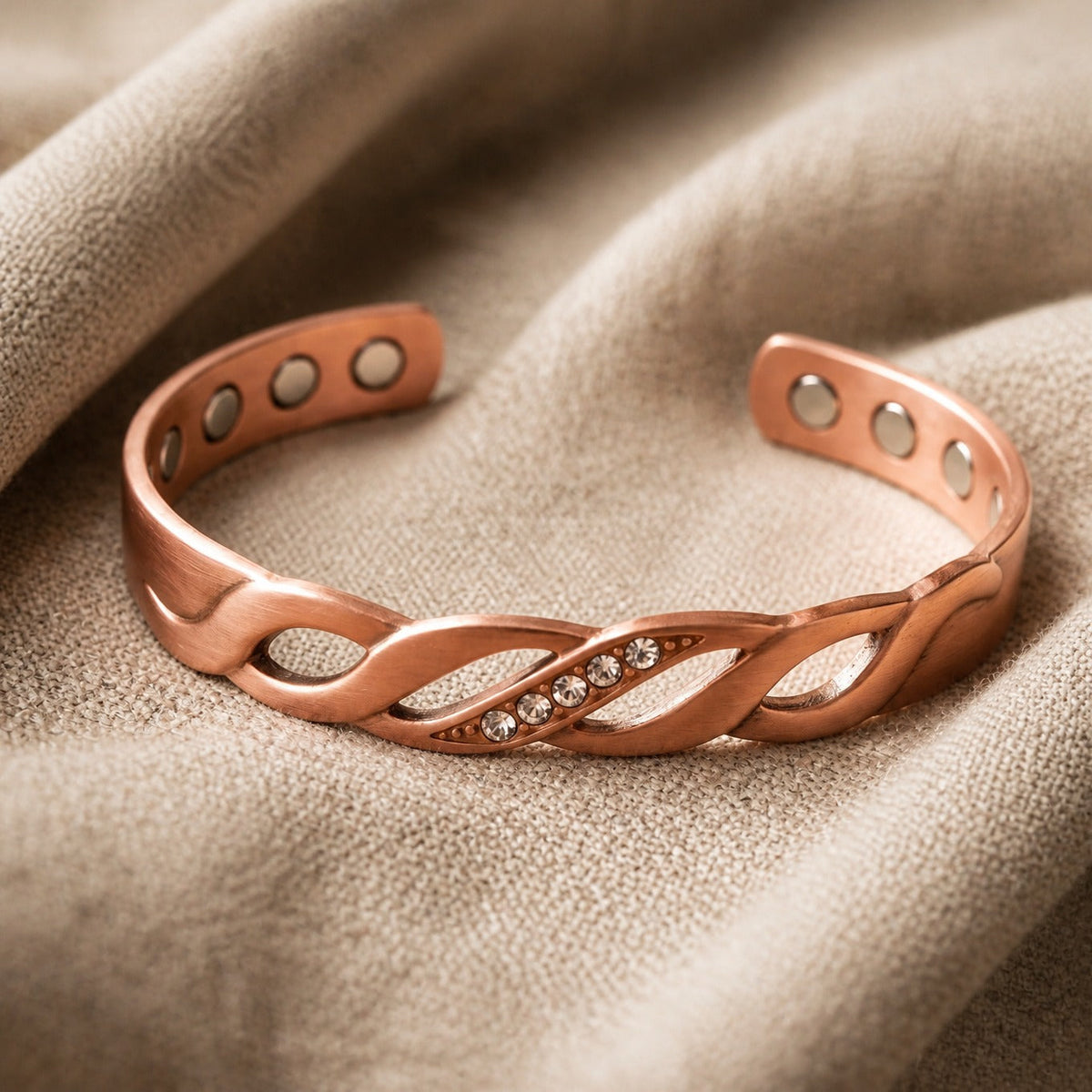 Pulsera de cobre Prestige con costura