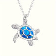 Collar con colgante de tortuga brillante – imagen 2