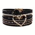 Pulsera bohemia de piel multicapa – imagen 12
