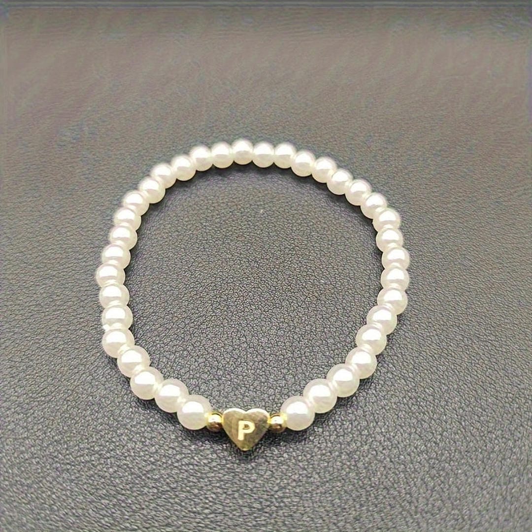 Pulsera de perlas con letras de la A a la Z – imagen 17
