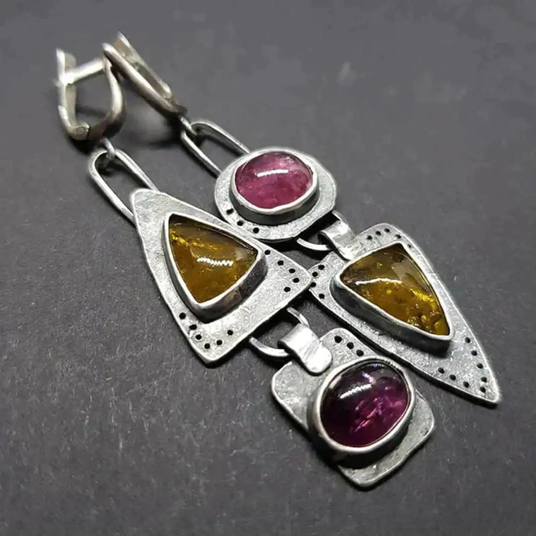 Pendientes triangulares vintage