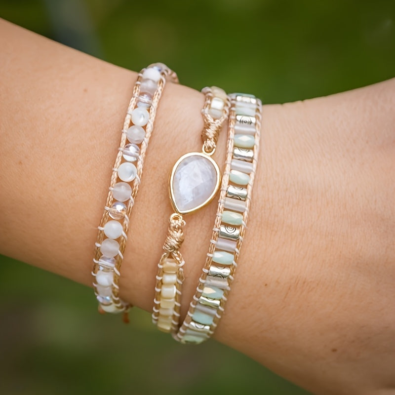 Pulsera divina de diosa con piedra lunar – imagen 2