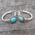 Pendientes retro chic de turquesa – imagen 2