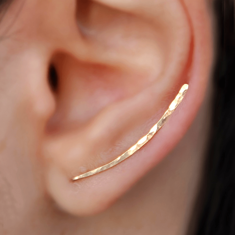 Pendientes de clip en forma de U hechos a mano – imagen 3