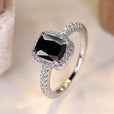 Anillo glamuroso de circonita nocturna – imagen 2