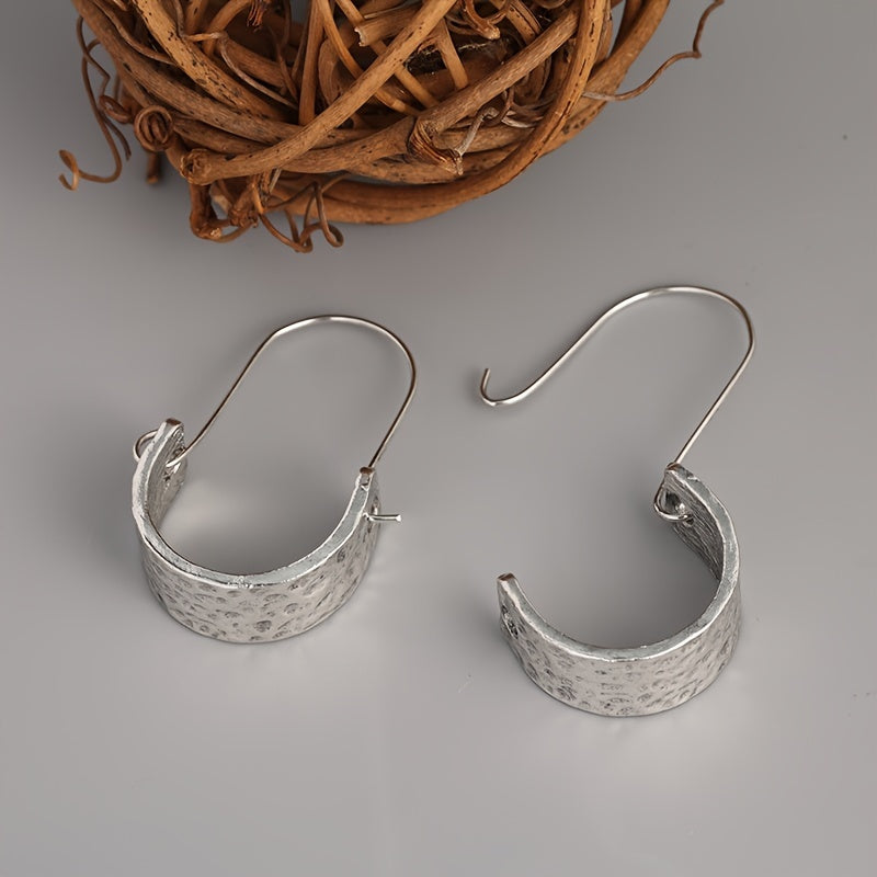 Pendientes aro pequeños estilo retro – imagen 2