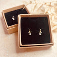 Pendientes de luna creciente con gota – imagen 4