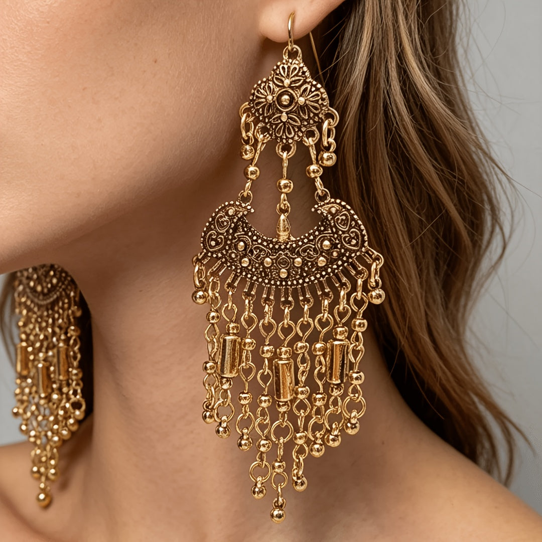 Pendientes colgantes de mosaico vintage