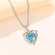 Collar versátil de corazones gemelos del océano – imagen 2