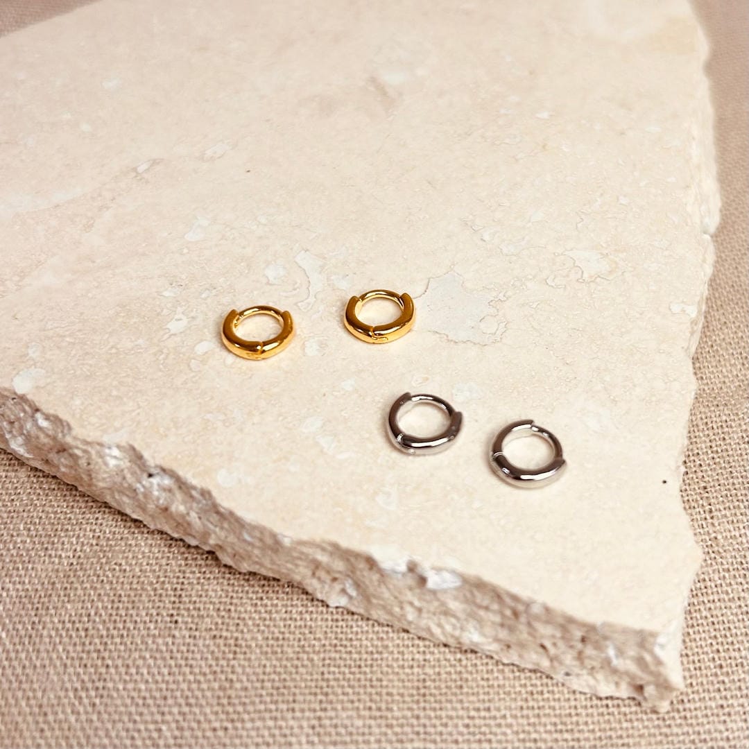 Pendientes de aro micro hélice
