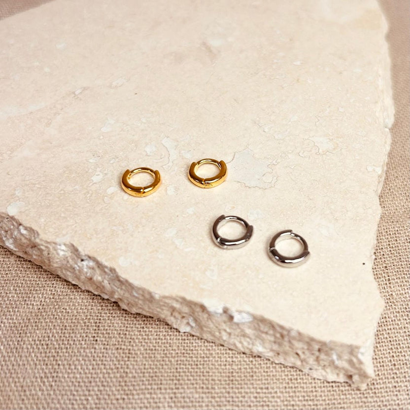 Pendientes de aro micro hélice