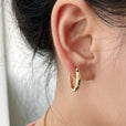 Pendientes de circonita de colores con incrustaciones de lujo – imagen 2
