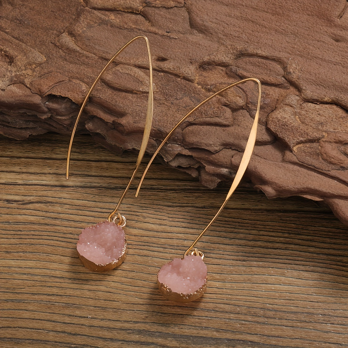 Pendientes de cristal minimalistas y atemporales – imagen 2