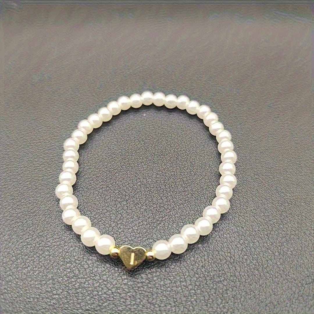Pulsera de perlas con letras de la A a la Z – imagen 10