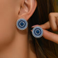 Pendientes bohemios retro redondos tipo rosquilla – imagen 3