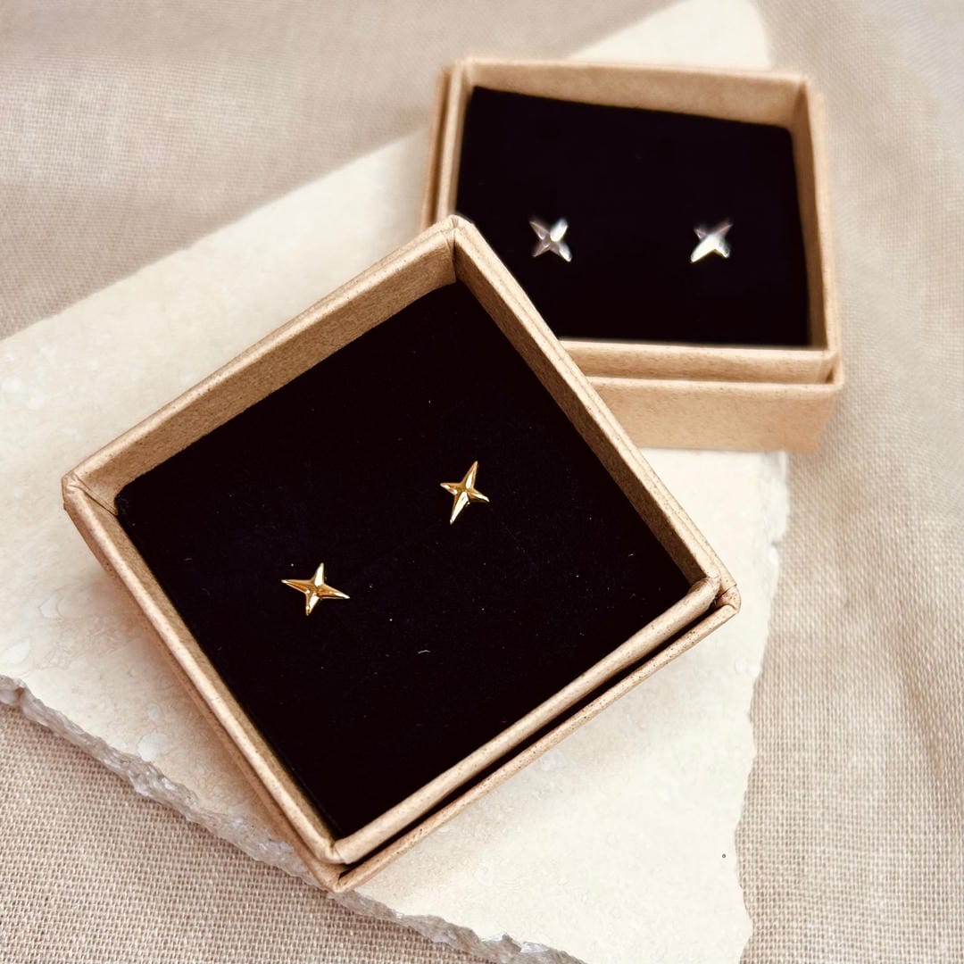 Pendientes Luz Estelar en oro o plata — Carmen, Lucía & Rocío