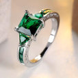 Anillo statement de corte princesa esmeralda – imagen 3