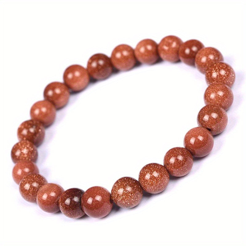 Pulsera minimalista de cuentas de piedra lunar luminosa – imagen 4