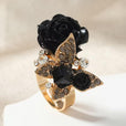 Anillo floral Emerald Rose – imagen 2