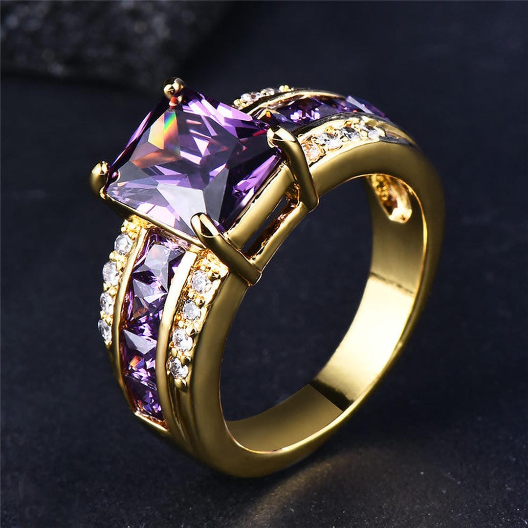 Anillo de gema Elegancia Real — Carmen, Lucía & Rocío