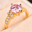 Anillo solitario redondo Royal con acento – imagen 4