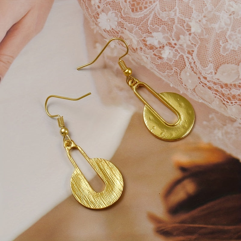 Pendientes colgantes bohemios redondos retro – imagen 2