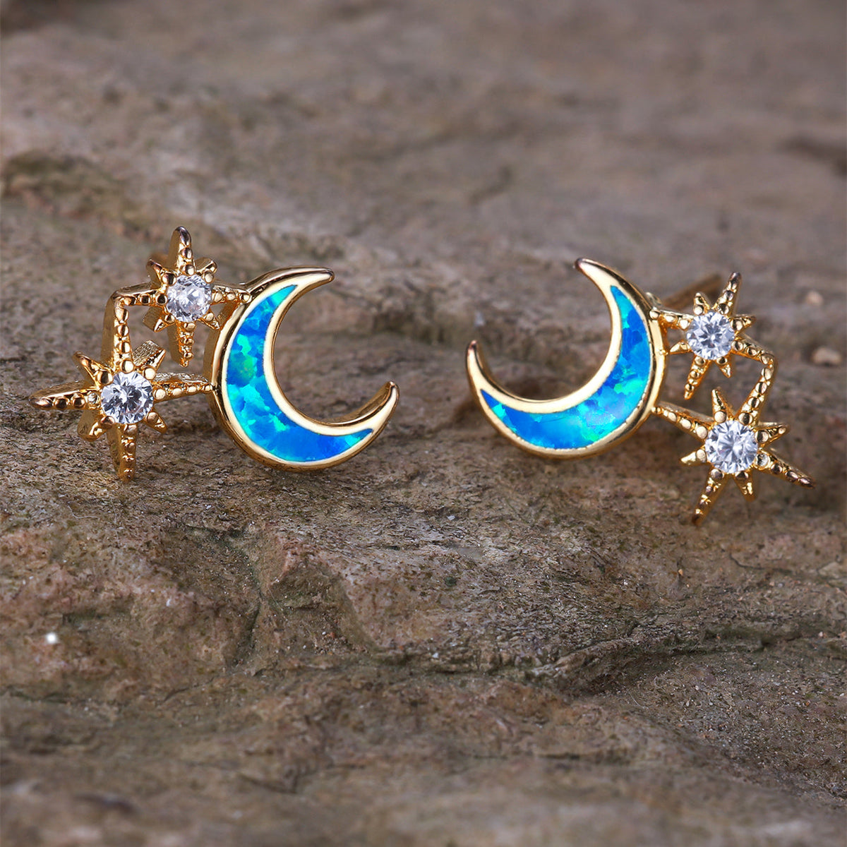 Pendientes de luna y estrellas – imagen 4