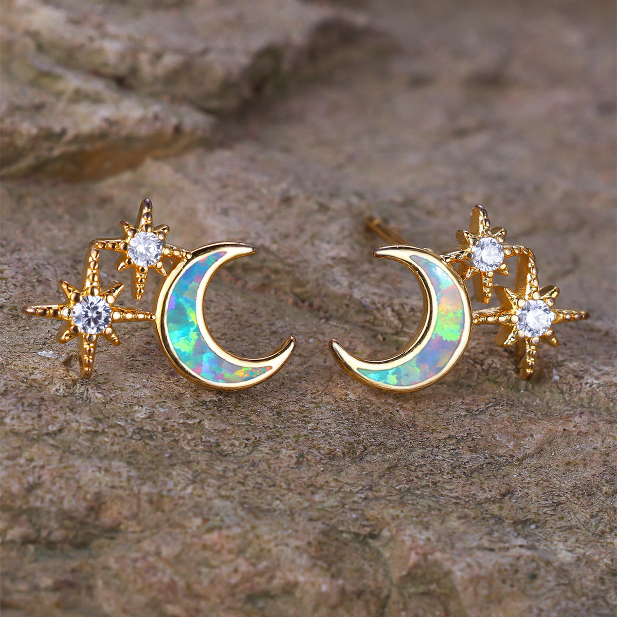 Pendientes de luna y estrellas – imagen 3