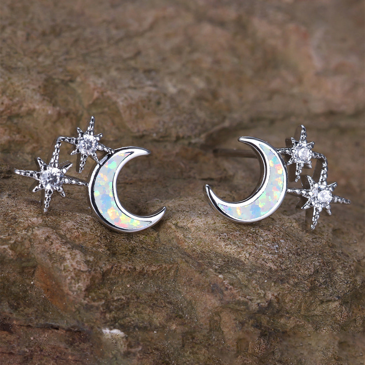 Pendientes de luna y estrellas