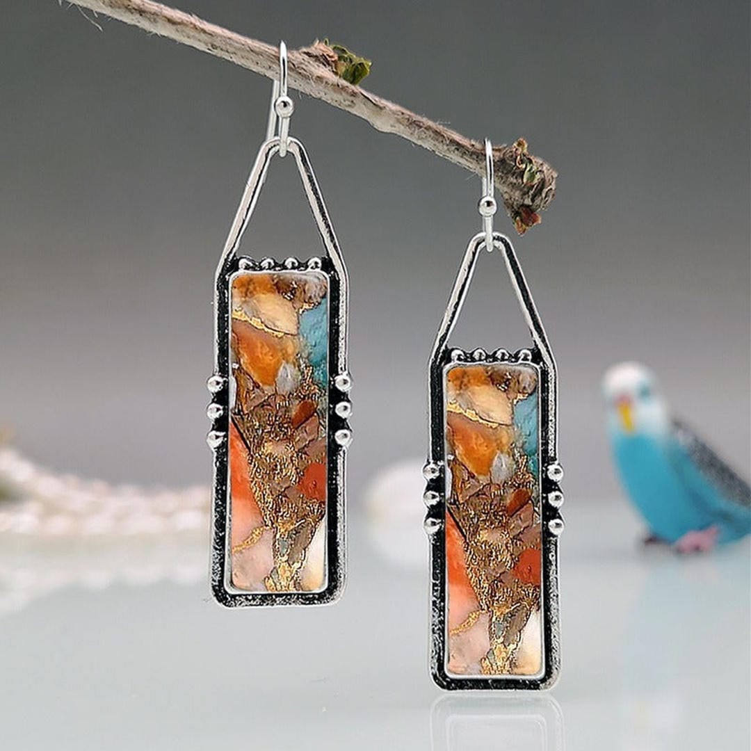 Pendientes de ámbar natural