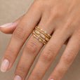 Anillo apilable dorado Couture – imagen 2
