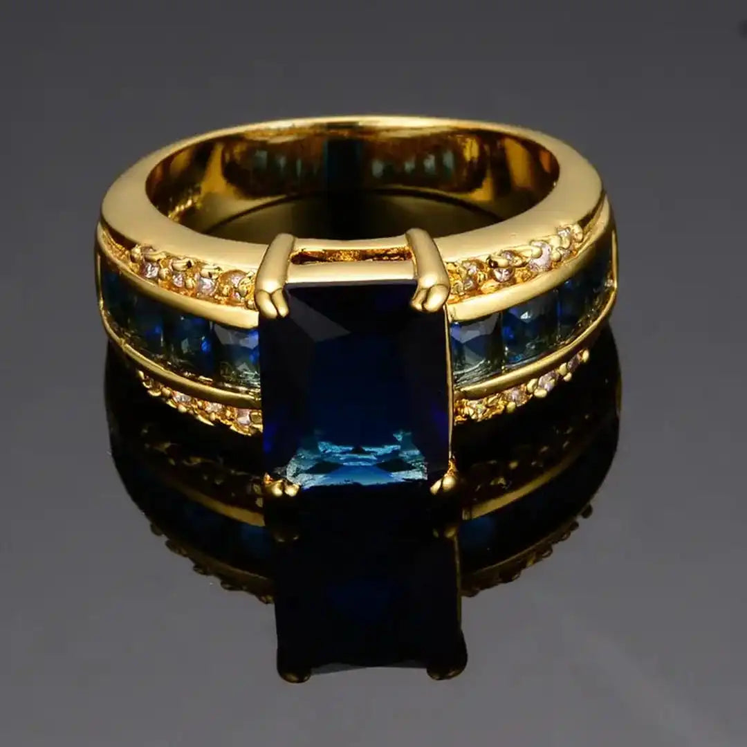 Anillo dorado Kassira Bluemont – imagen 3