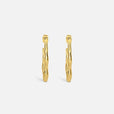 Pendientes aro Zephyr de oro – imagen 2