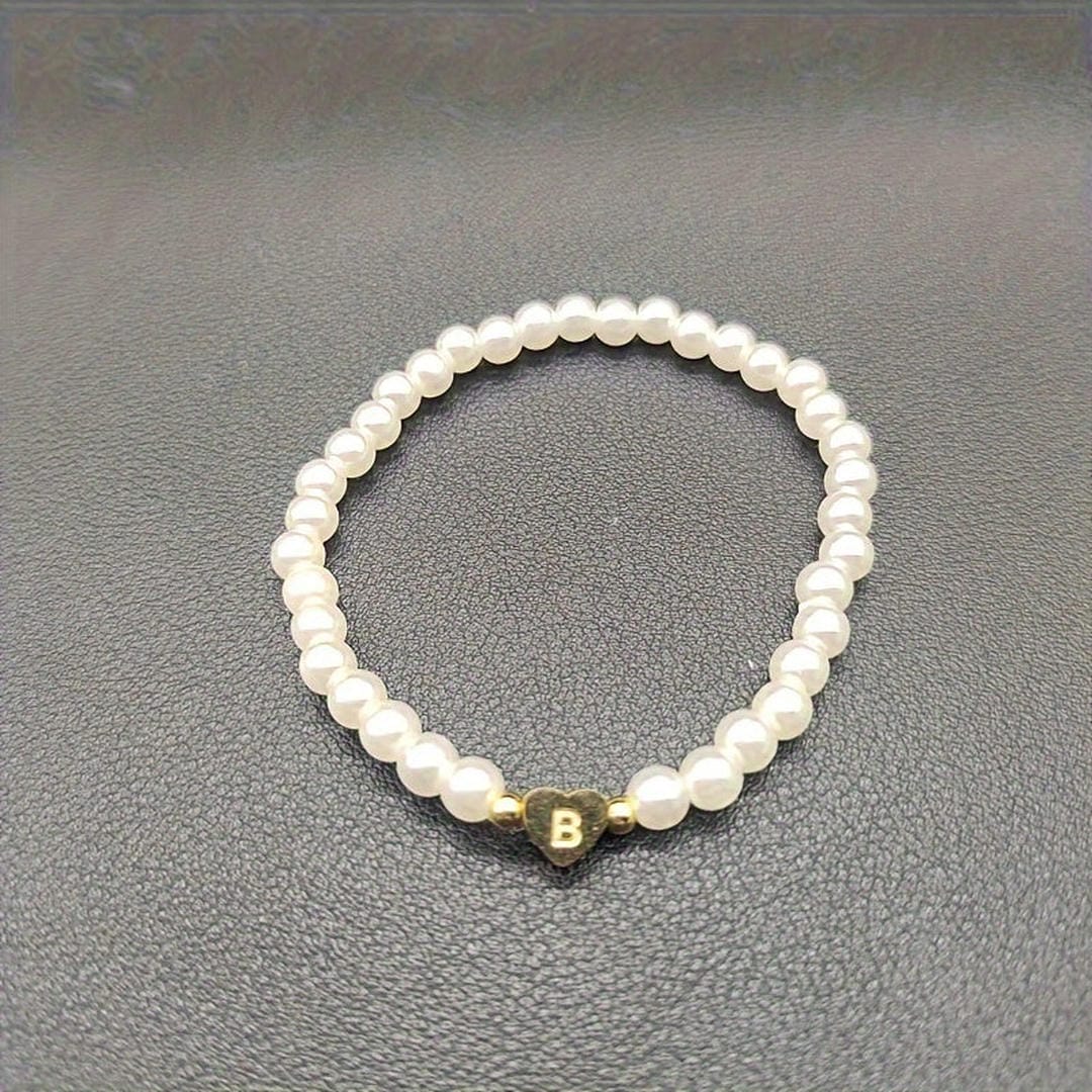 Pulsera de perlas con letras de la A a la Z – imagen 3
