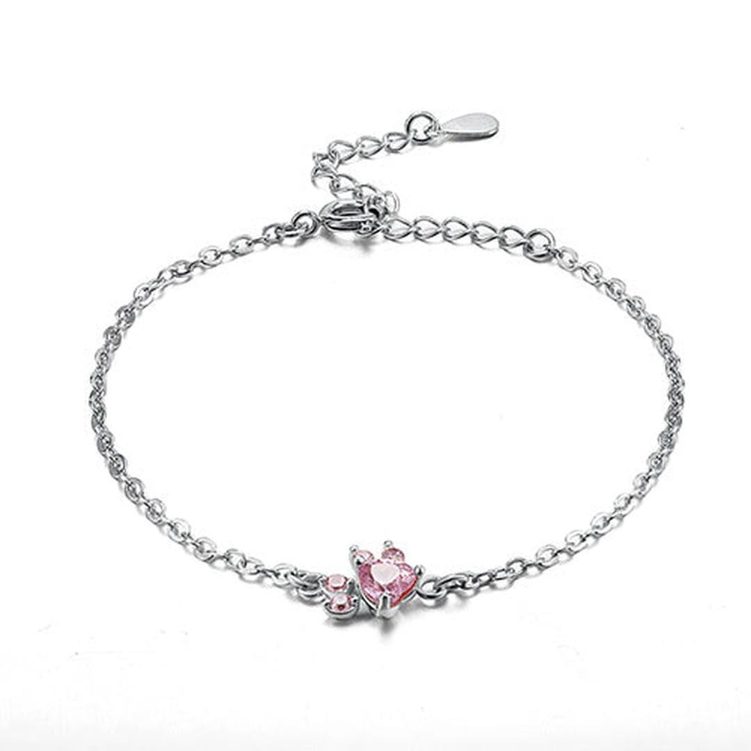 Conjunto de patita de 4 piezas con corazón de circonita — Carmen, Lucía & Rocío