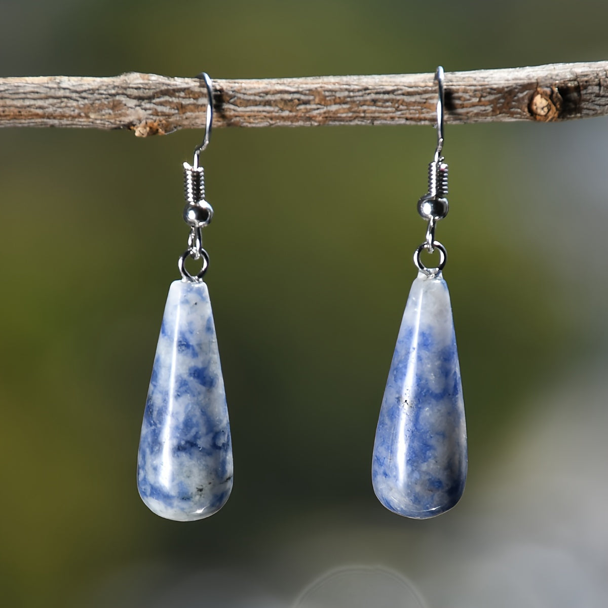 Pendientes bohemios largos en forma de gota – imagen 2