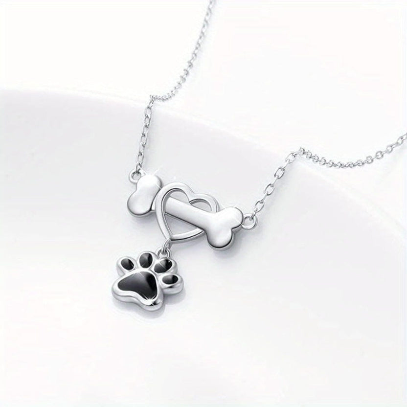 Collar con colgante de corazón plateado para la mejor amiga