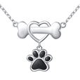 Collar con colgante de corazón plateado para la mejor amiga – imagen 2