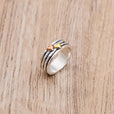 Anillo retro de corazones multicapa de moda – imagen 2