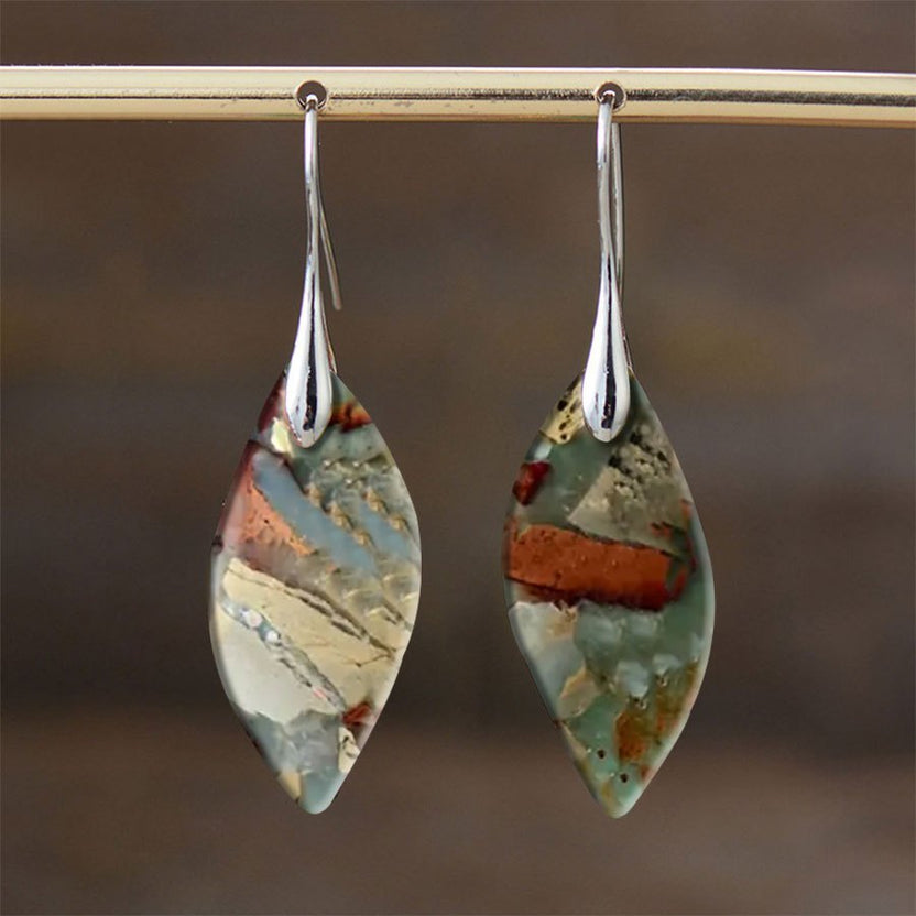 Pendientes bohemios vintage de turquesa