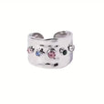 Anillo vintage dorado con circonita cúbica – imagen 5
