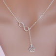 Collar colgante infinito con huella de perro – imagen 2