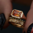 Set de tres anillos vintage dorados
