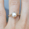 Anillo de perla de agua dulce con torsión – imagen 3