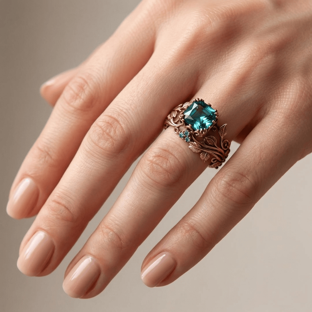Anillo Forest en oro rosa – imagen 2