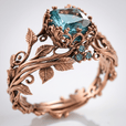 Anillo Forest en oro rosa