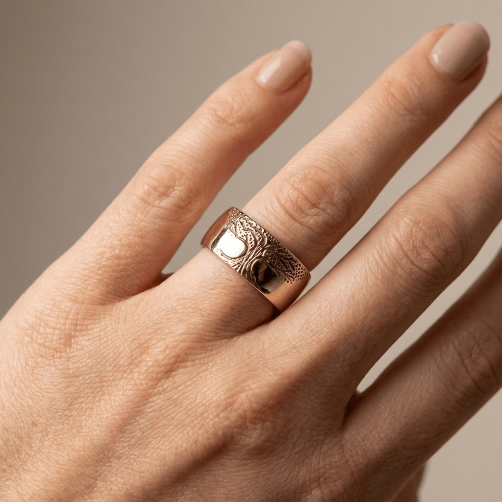 Anillo árbol de la vida llamativo – imagen 4