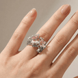 Anillo mariposa soñadora de plata – imagen 2